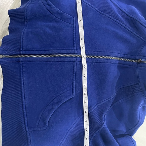 Lulu Lemon Blue Oversized Scuba Zip Hoodie - Picture 7 of 7